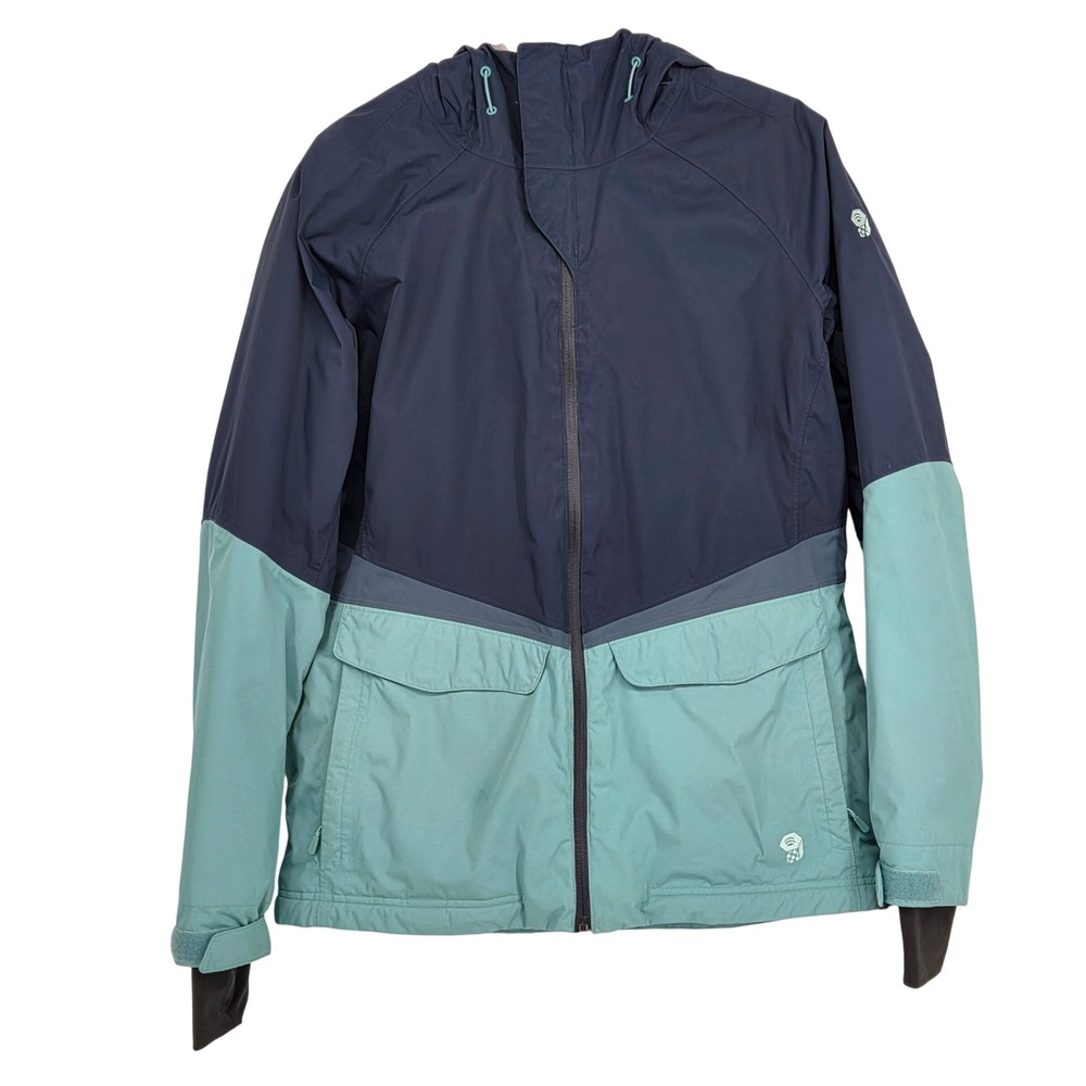 Mountain Hardwear Women Large Hooded Returnia W Jacket DryQ Thermal Sherpa Lined